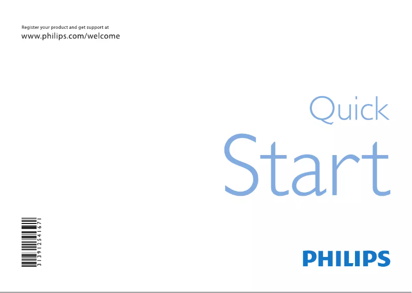 Imagen de la primera página del manual del dispositivo 52PFL8605