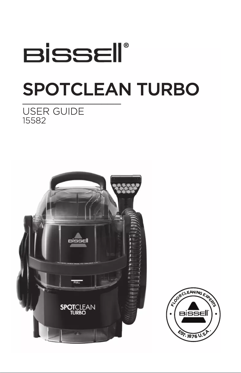 Imagen de la primera página del manual del dispositivo SpotClean Turbo
