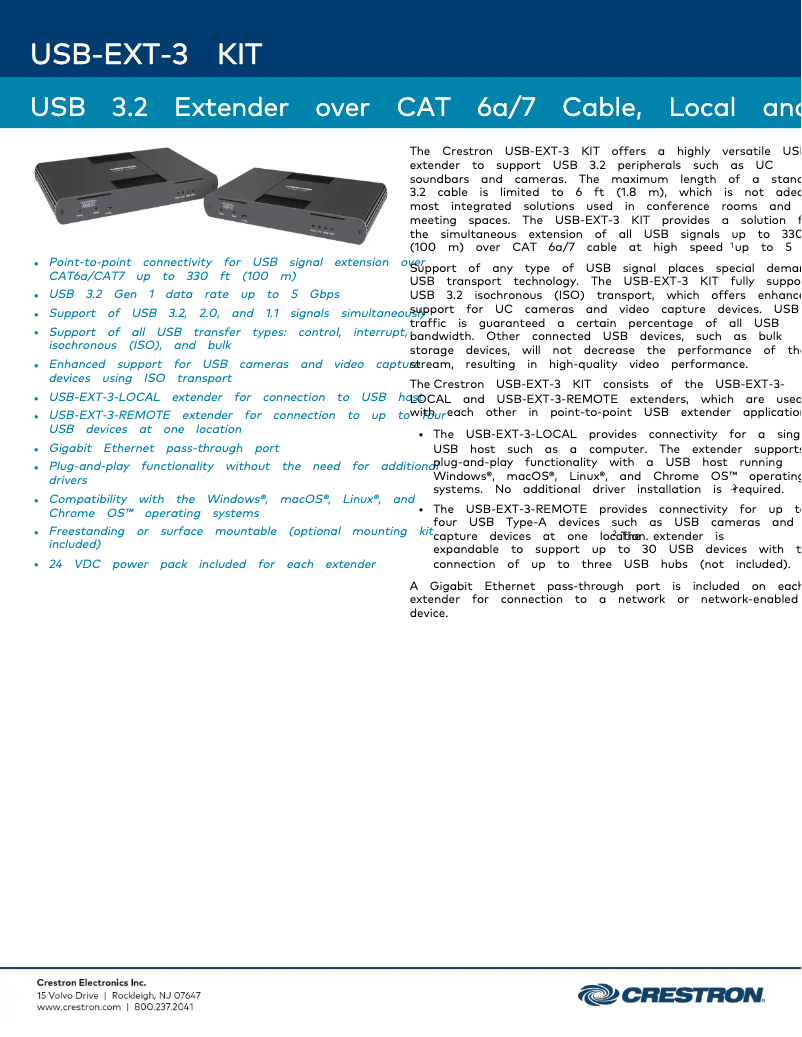 Imagen de la primera página del manual del dispositivo USB-EXT