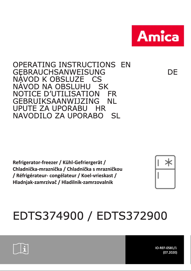 Página 1 del manual Manual de usuario Amica EDTS374900