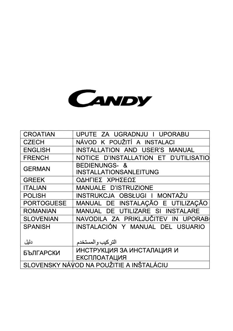 Página 1 del manual Manual de usuario Candy CDG6CEB