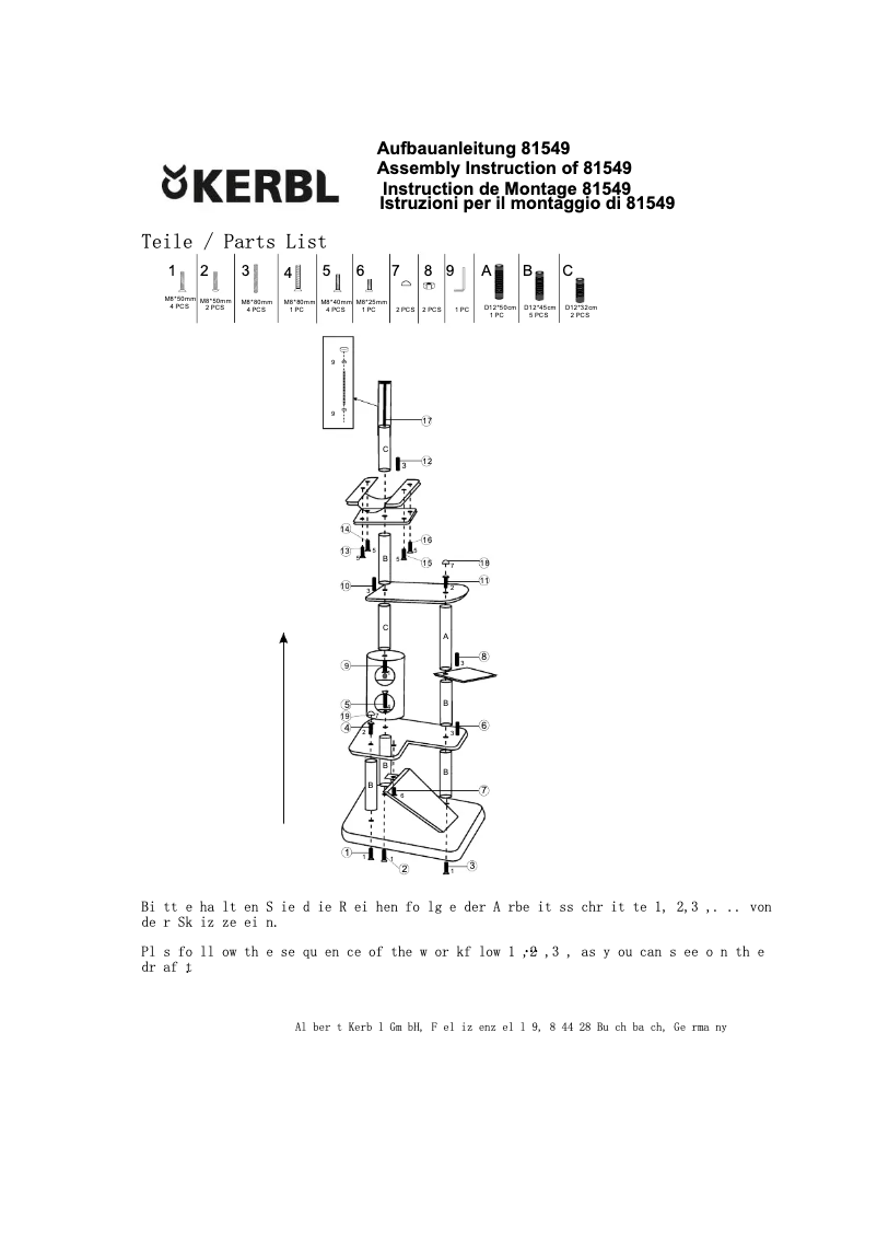 Imagen de la primera página del manual del dispositivo Uptown 81549