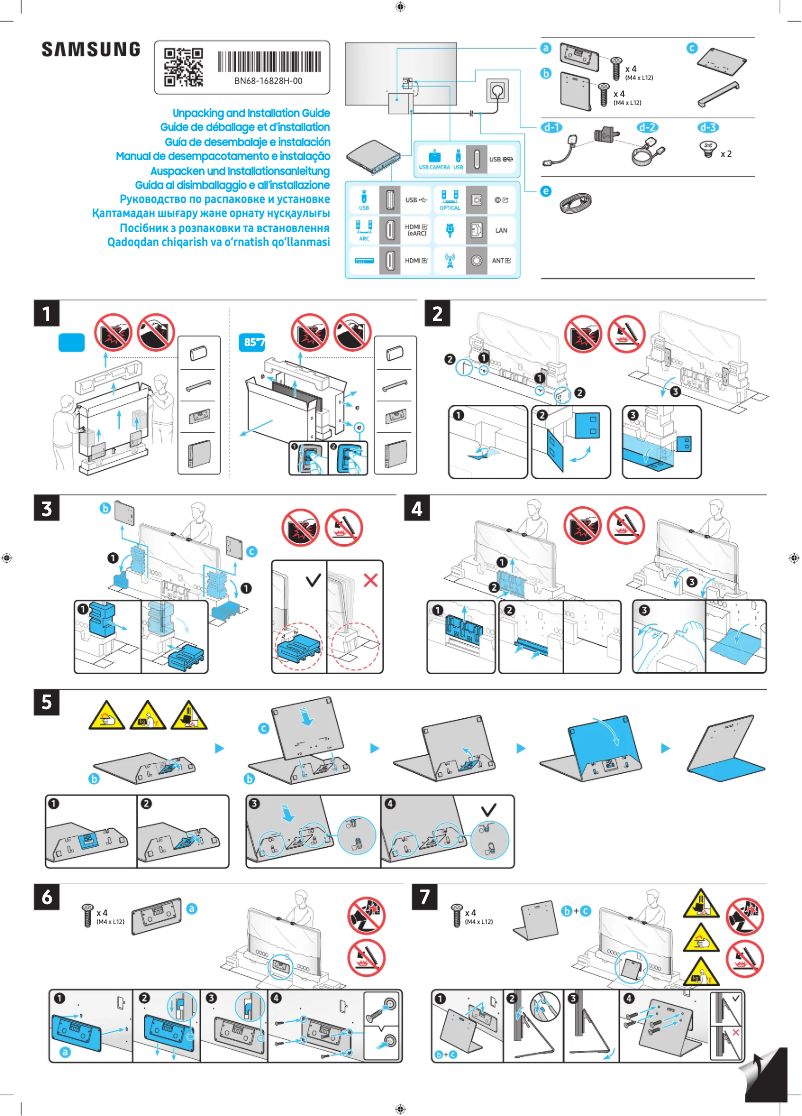 Imagen de la primera página del manual del dispositivo QE75QN900CU