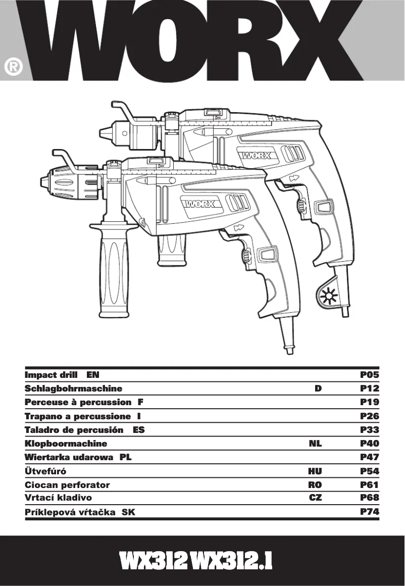 Imagen de la primera página del manual del dispositivo WX312