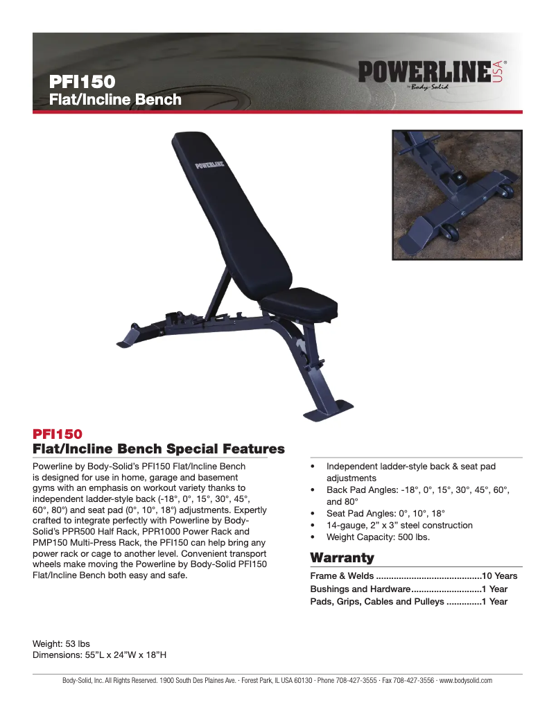 Imagen de la primera página del manual del dispositivo PFI150