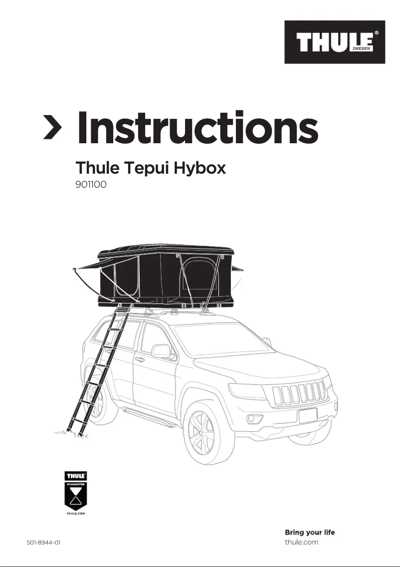 Imagen de la primera página del manual del dispositivo Tepui HyBox