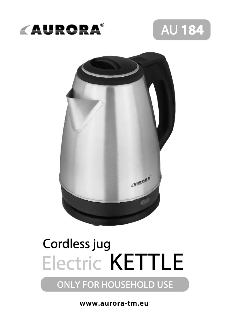 Imagen de la primera página del manual del dispositivo AU184