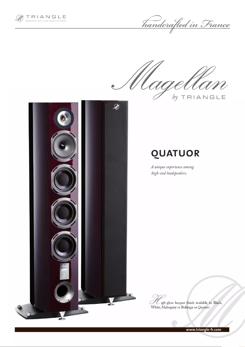 Página nº 1 - Ficha técnica Triangle Magellan Quatuor