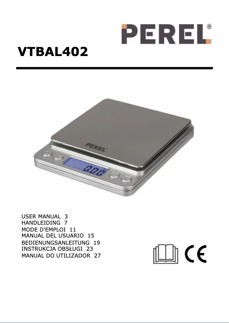 Página 1 del manual Manual de usuario Perel VTBAL402