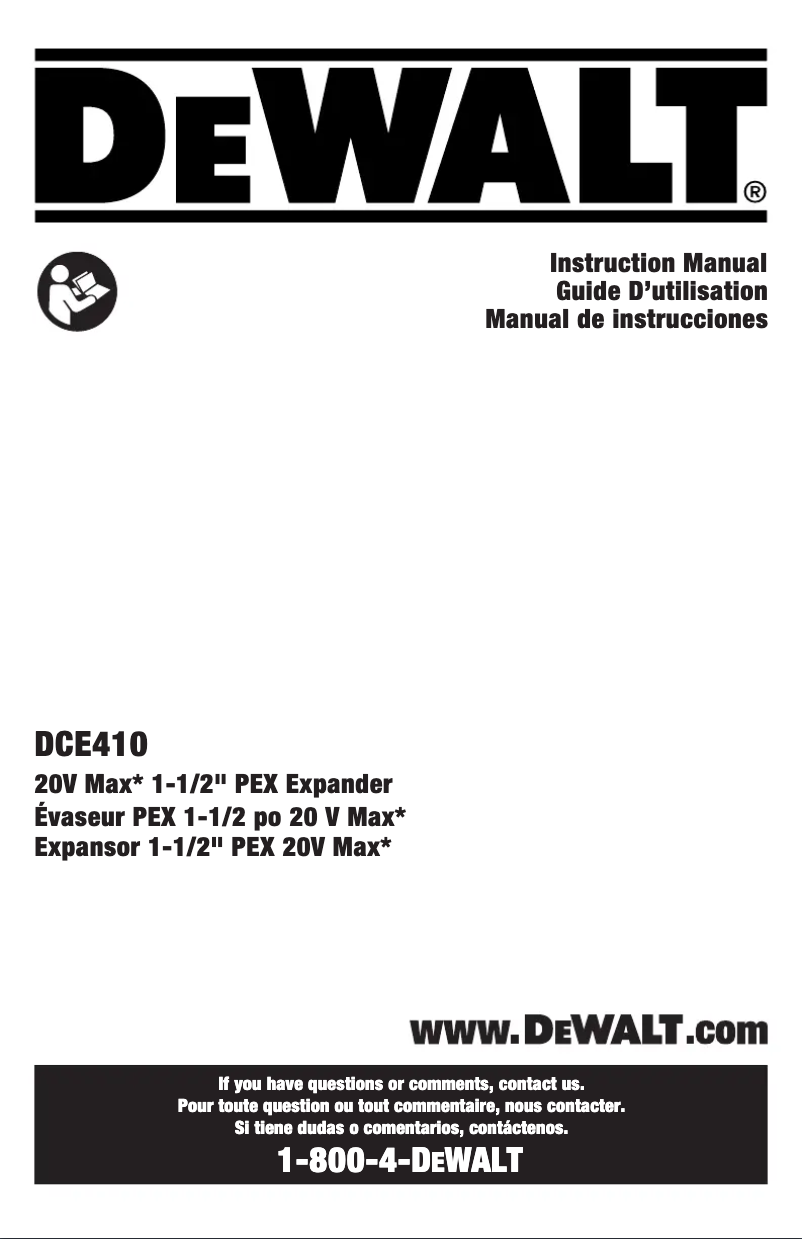 Página 1 del manual Manual de usuario DeWalt D25980