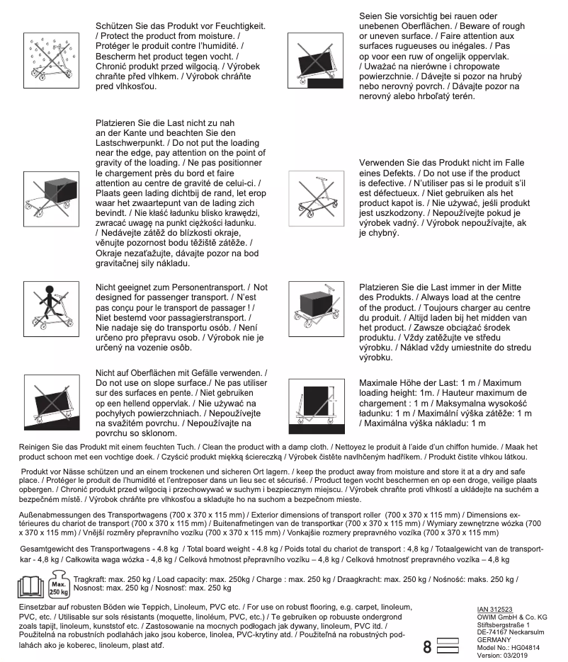 Imagen de la primera página del manual del dispositivo HG04814