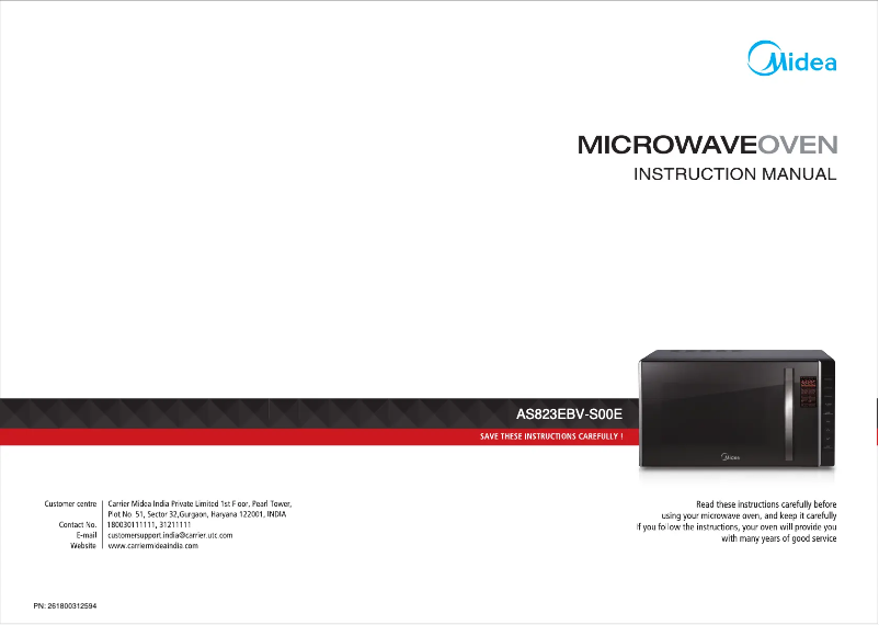 Página 1 del manual Manual de usuario Midea AS823EBV-S00E