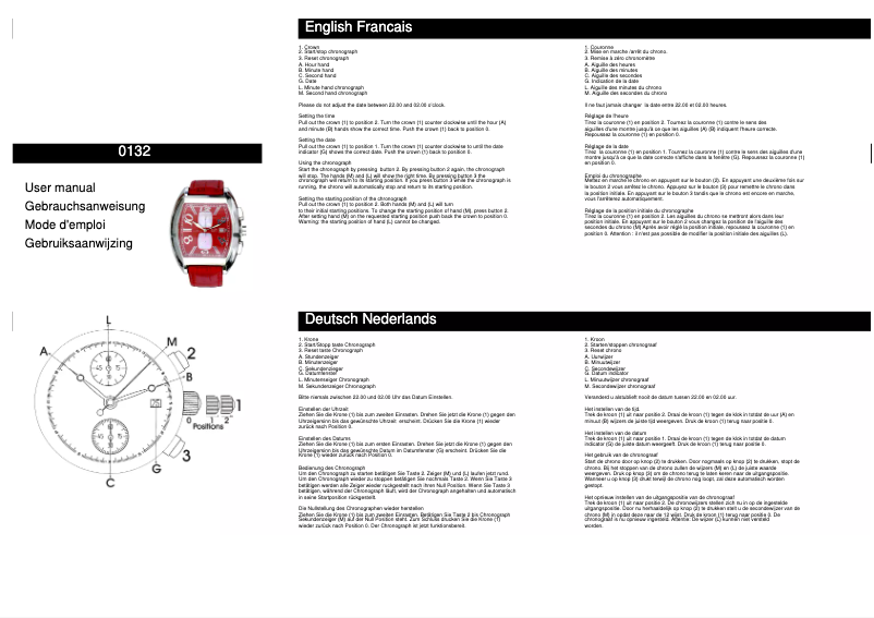 Imagen de la primera página del manual del dispositivo 0132