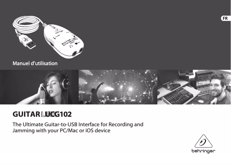 Página 1 del manual Manual de usuario Behringer Guitar Link UCG102