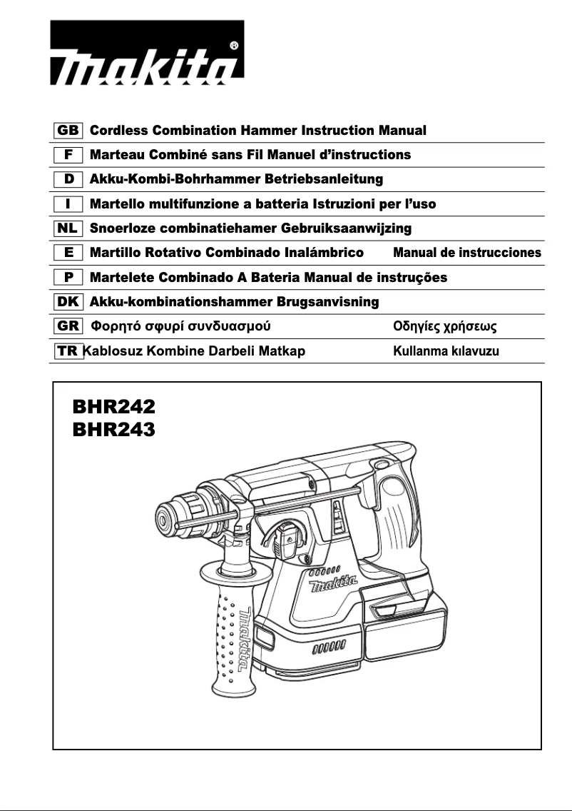Imagen de la primera página del manual del dispositivo BHR243RFE