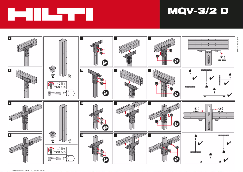 Página 1 del manual Manual de usuario Hilti MQV-2D-F