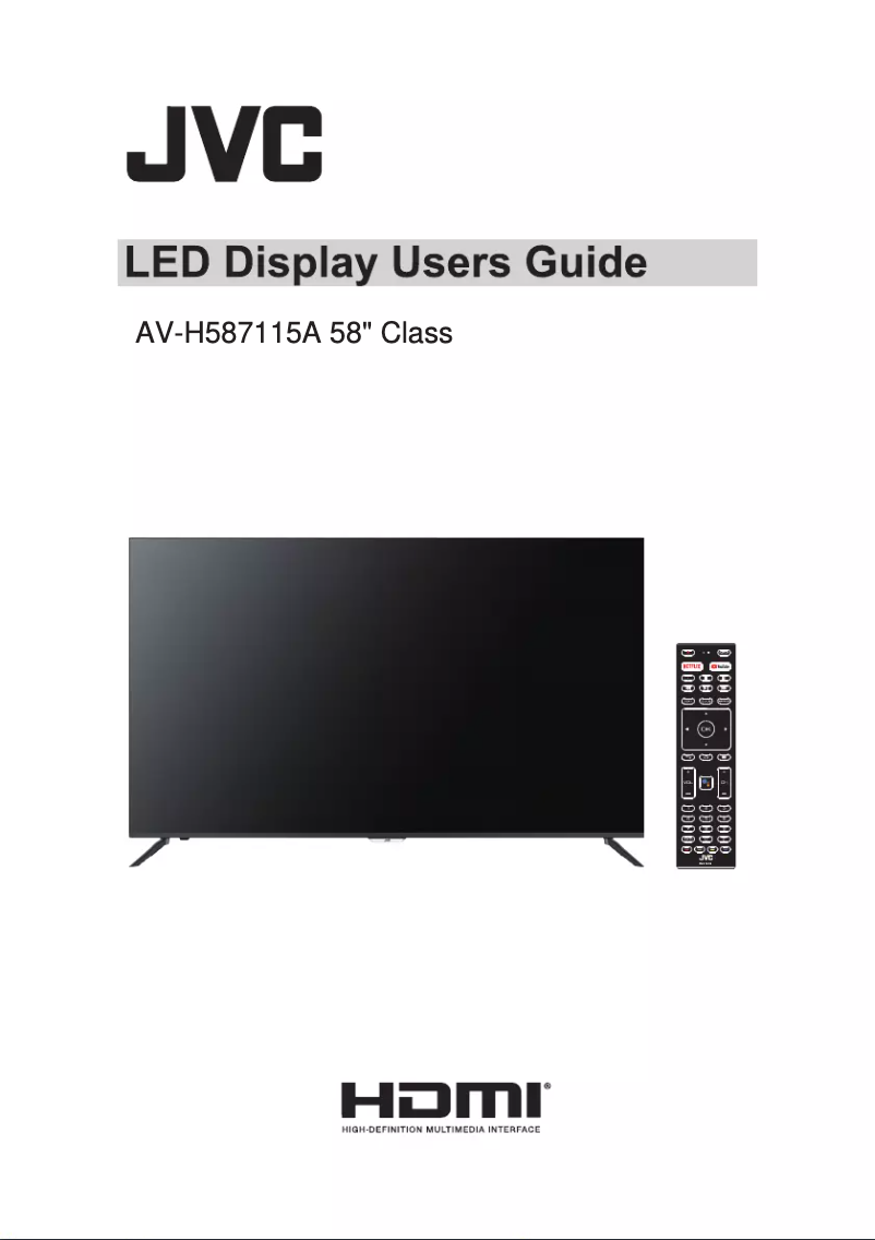 Página 1 del manual Manual de usuario JVC AV-H587115A