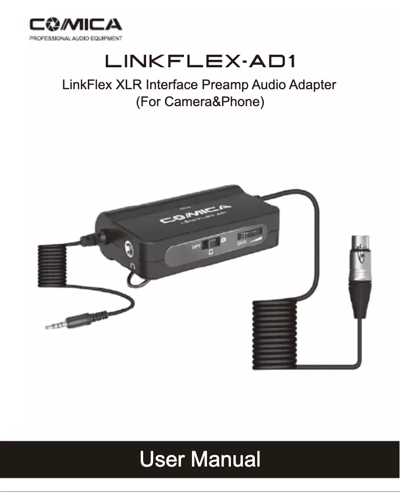 Imagen de la primera página del manual del dispositivo Linkflex AD1