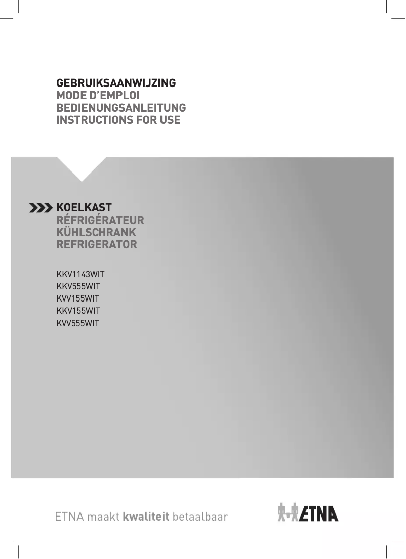 Imagen de la primera página del manual del dispositivo KKV555WIT