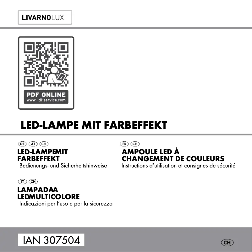 Página 1 del manual Manual de usuario Livarno Lux HG03211