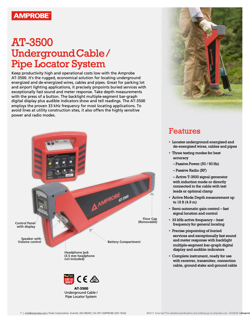 Página nº 1 - Ficha técnica Amprobe SC-3500