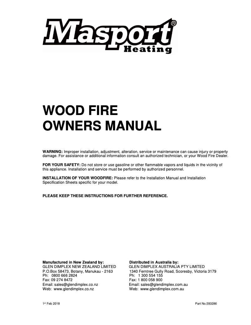 Imagen de la primera página del manual del dispositivo Rubyvale