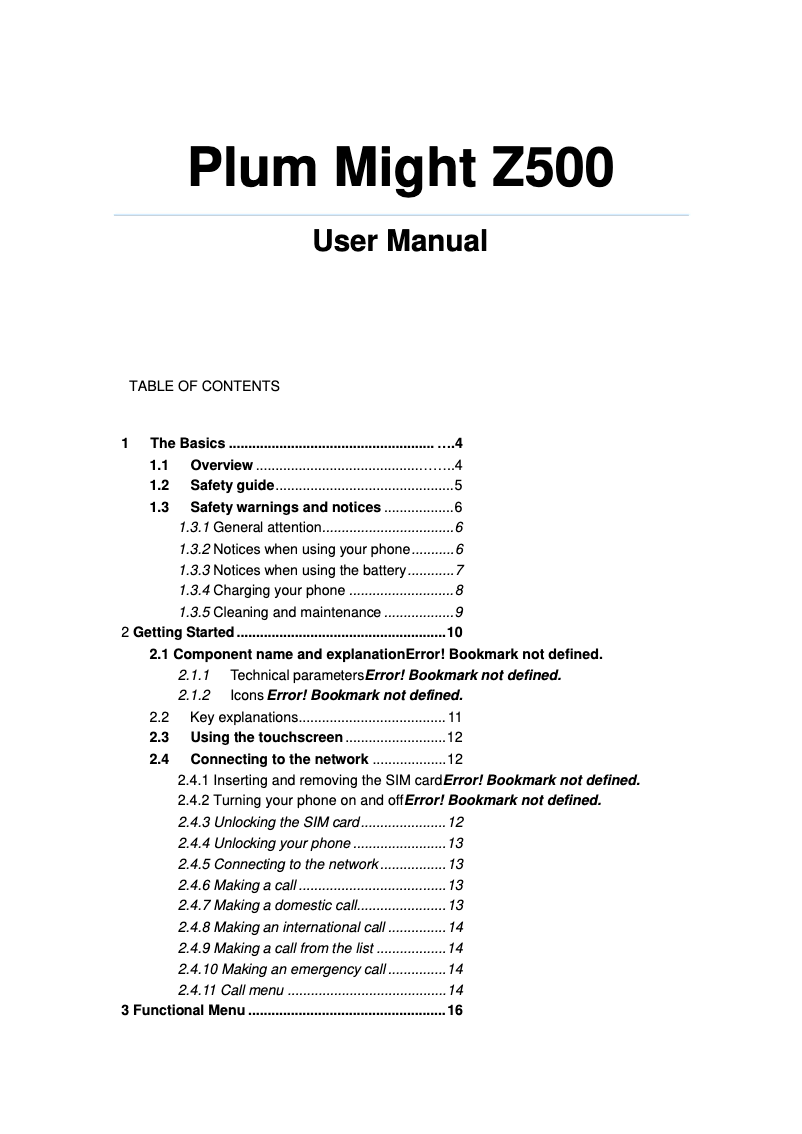 Imagen de la primera página del manual del dispositivo Might LTE