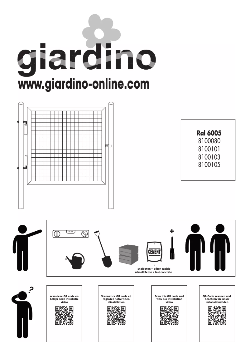 Imagen de la primera página del manual del dispositivo 8100103