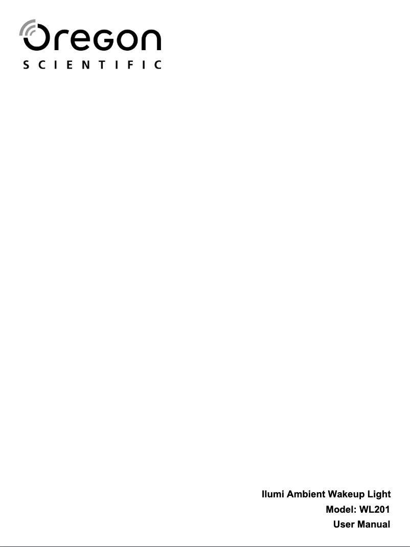 Página 1 del manual Manual de usuario Oregon Scientific Ilumi WL201
