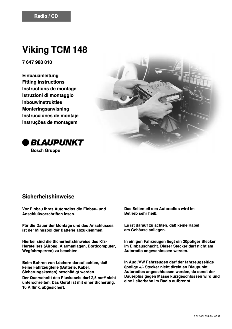 Página 1 del manual Manual de usuario Blaupunkt Viking TMC 148
