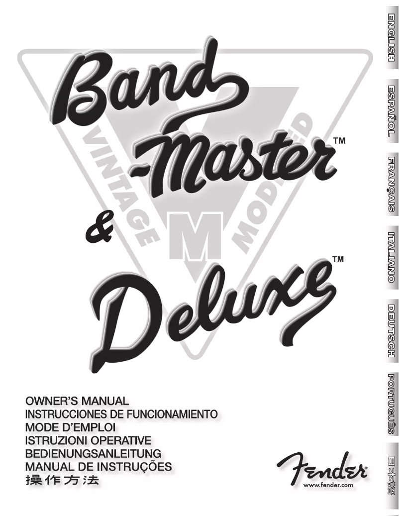 Página nº 1 - Manual de usuario Fender Band-Master Deluxe