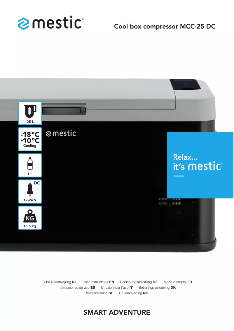 Imagen de la primera página del manual del dispositivo MCC-25