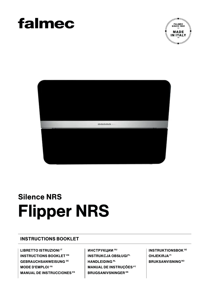 Imagen de la primera página del manual del dispositivo Flipper NRS