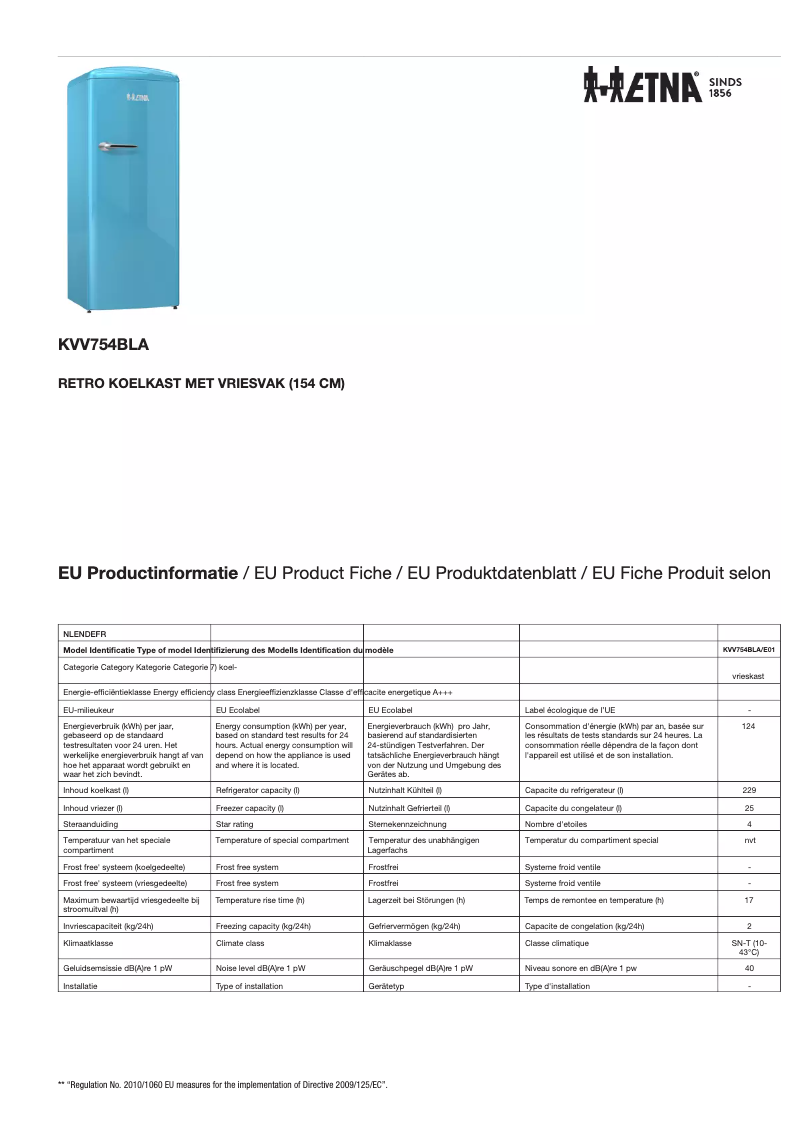 Imagen de la primera página del manual del dispositivo KVV754BLA