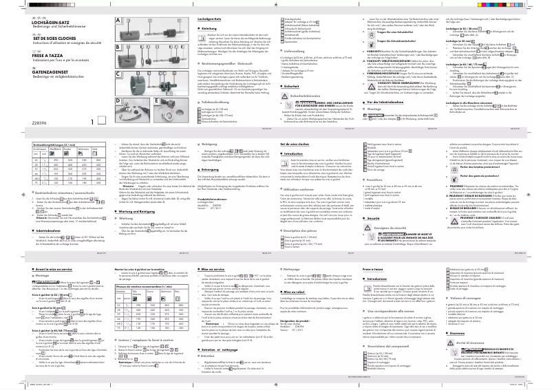 Imagen de la primera página del manual del dispositivo Z28396