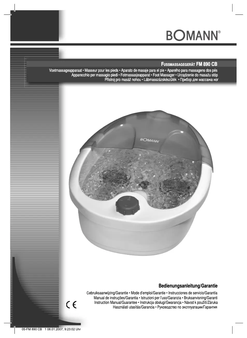 Página 1 del manual Manual de usuario Bomann FM 890 CB