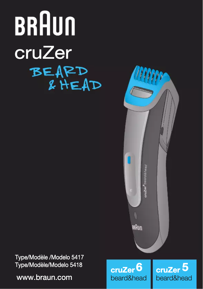 Página 1 del manual Manual de usuario Braun cruZer6 beard&head