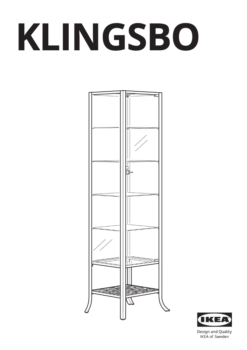 Página 1 del manual Manual de usuario Ikea KLINGSBO 601.285.62