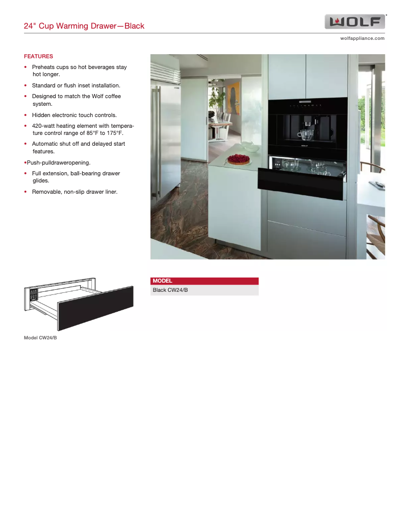 Imagen de la primera página del manual del dispositivo CW24/B