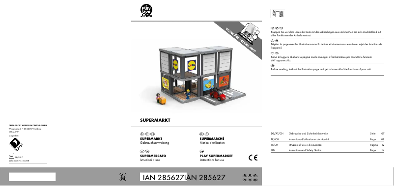 Imagen de la primera página del manual del dispositivo IAN 285627