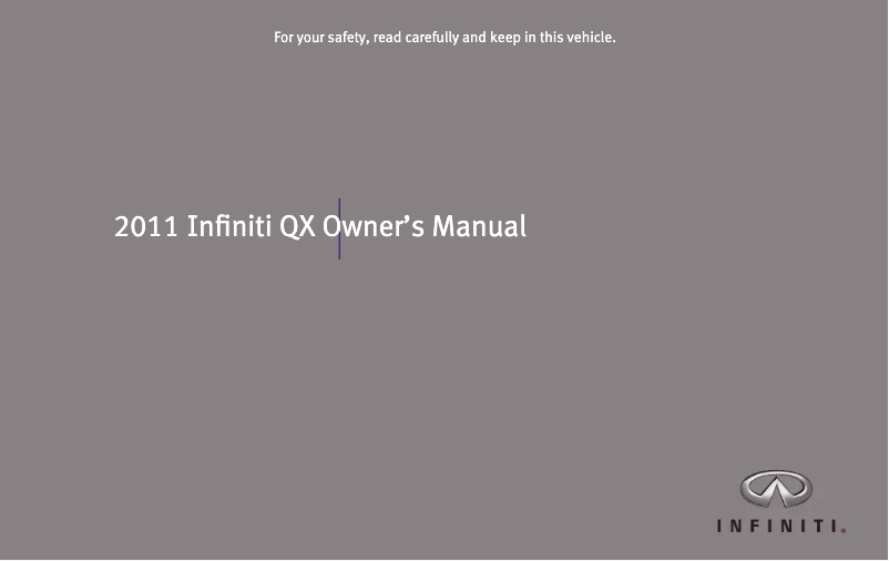 Página 1 del manual Manual de usuario Infiniti QX56 (2011)