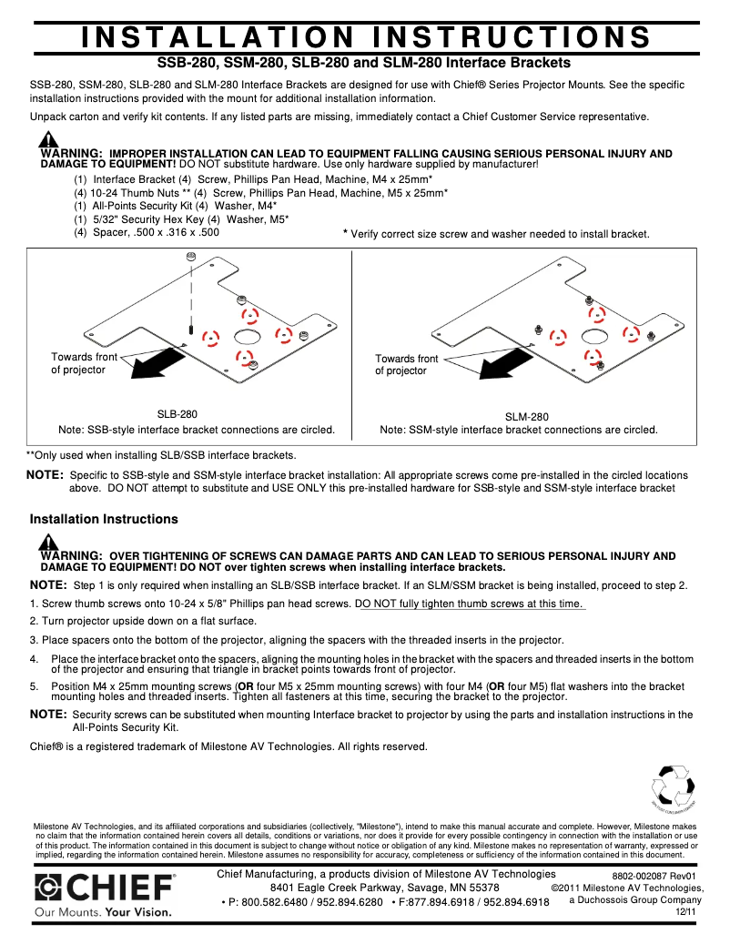 Imagen de la primera página del manual del dispositivo SLM280