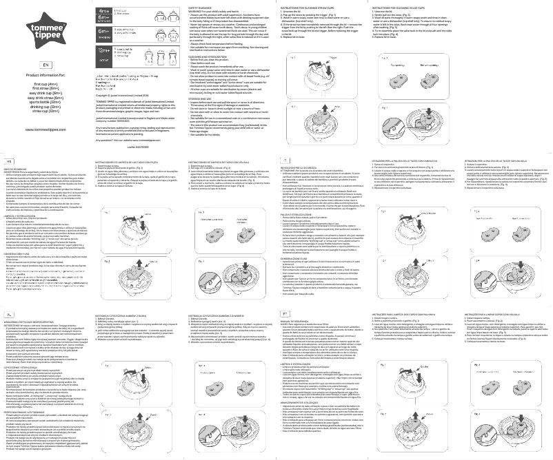 Imagen de la primera página del manual del dispositivo Active Straw