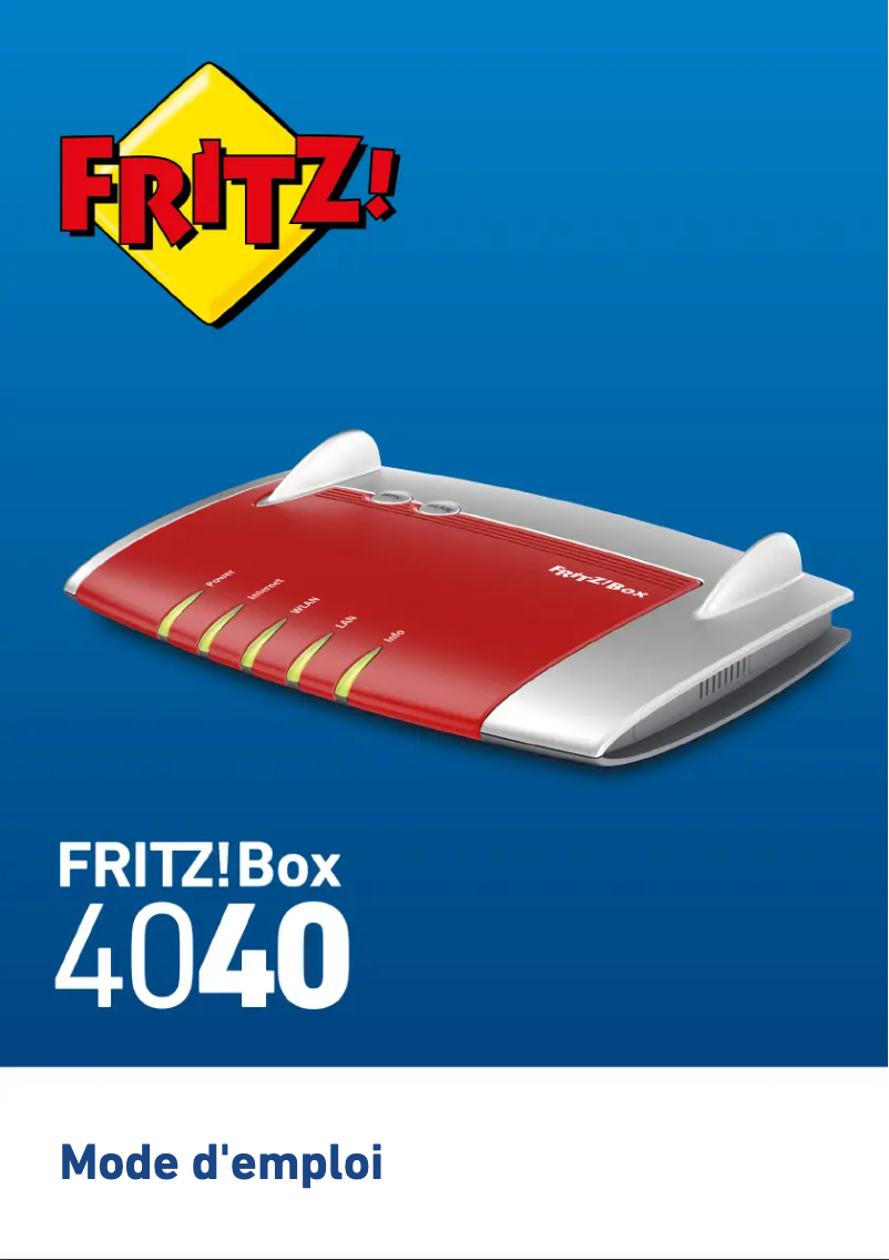 Imagen de la primera página del manual del dispositivo Fritz!Box 4040