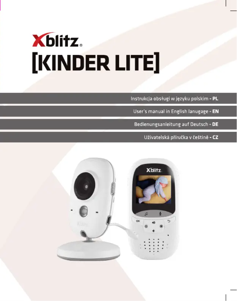 Página 1 del manual Manual de usuario Xblitz Kinder Lite