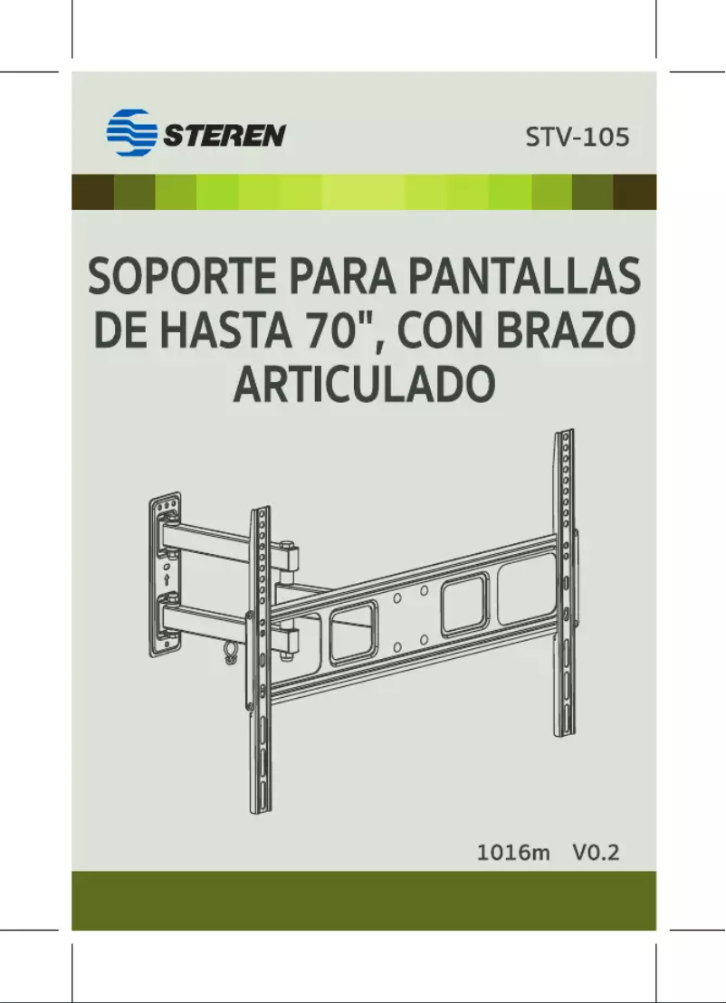 Imagen de la primera página del manual del dispositivo STV-105