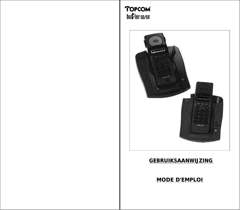 Página 1 del manual Manual de usuario Topcom Butler 50