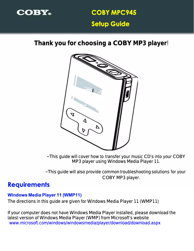 Imagen de la primera página del manual del dispositivo MP-C945