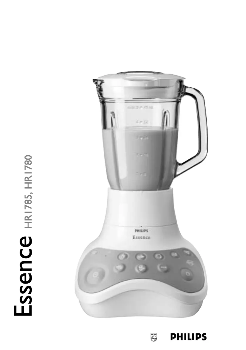 Página 1 del manual Manual de usuario Philips HR1780