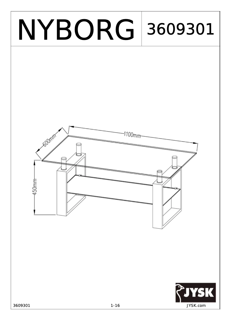 Página nº 1 - Manual de usuario JYSK Nyborg
